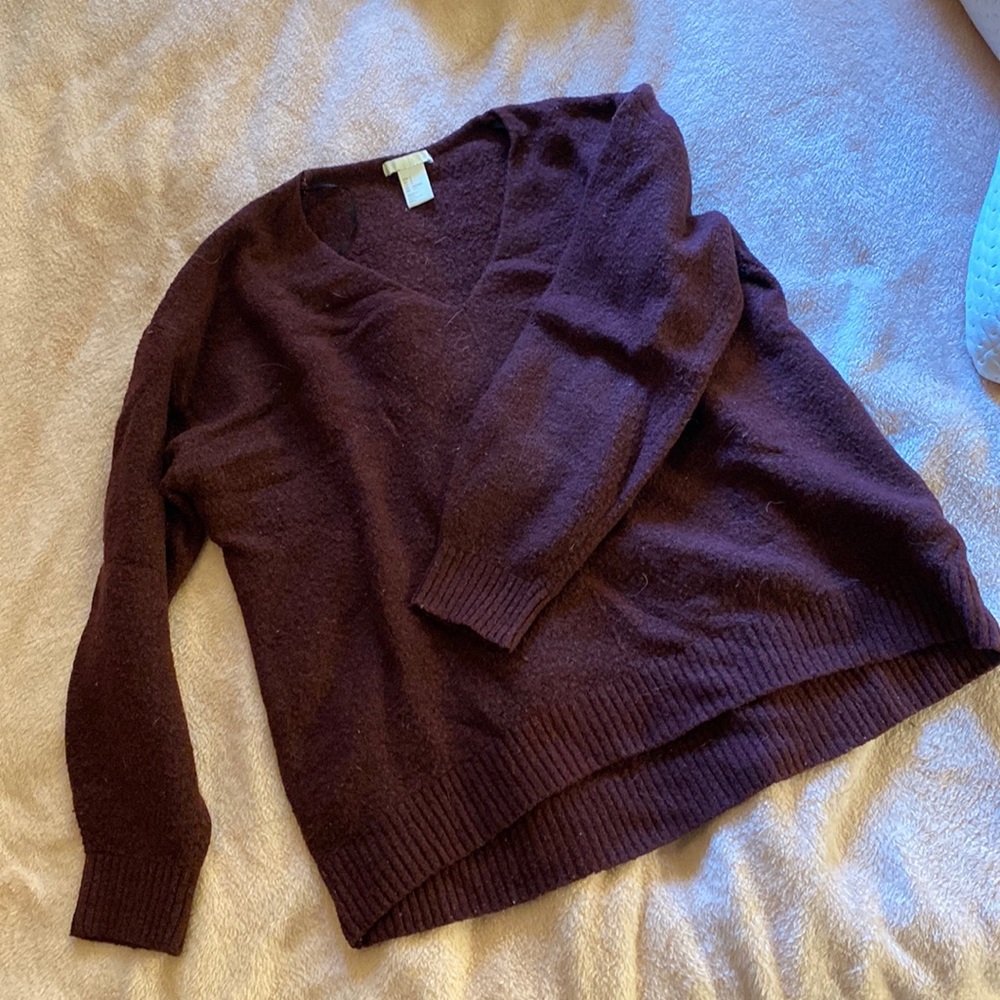 Casual Maroon Sweater